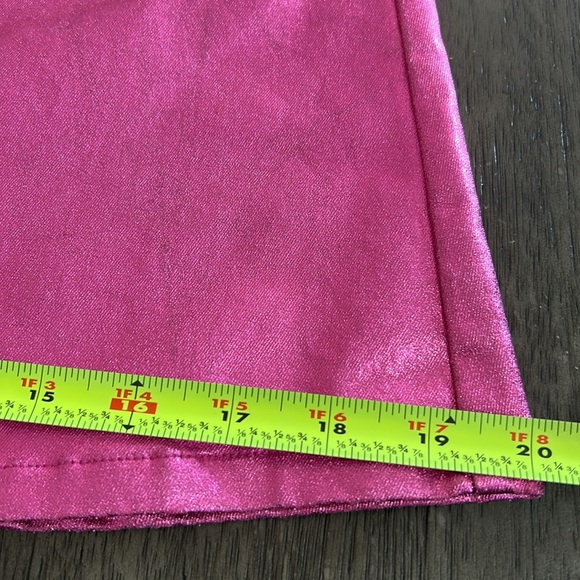 Luv Betsey by Betsey Johnson Pink Metallic Foil Mini Skirt Tween Size 14/16 NWT - Picture 11 of 11